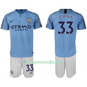 Manchester City Dres G.JESUS 33 Dječji Domaći 2018/19 Kratkih Rukava